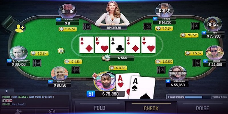 Hướng dẫn chơi Poker 77win đơn giản